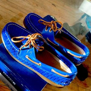 Royal Blue Sperry Top-Siders